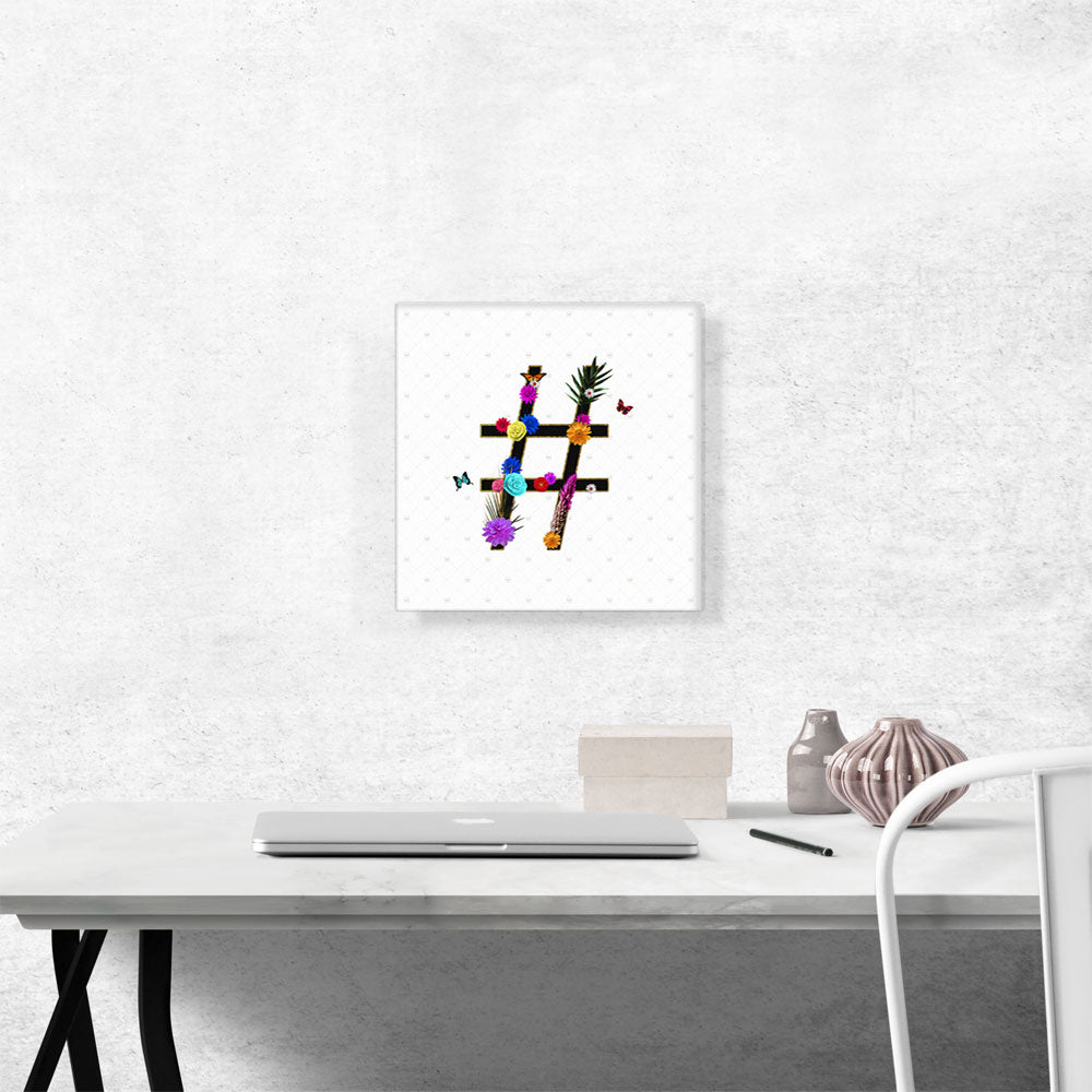 Flower Plant Butterfly Alphabet Number Sign Hash Tag Pound