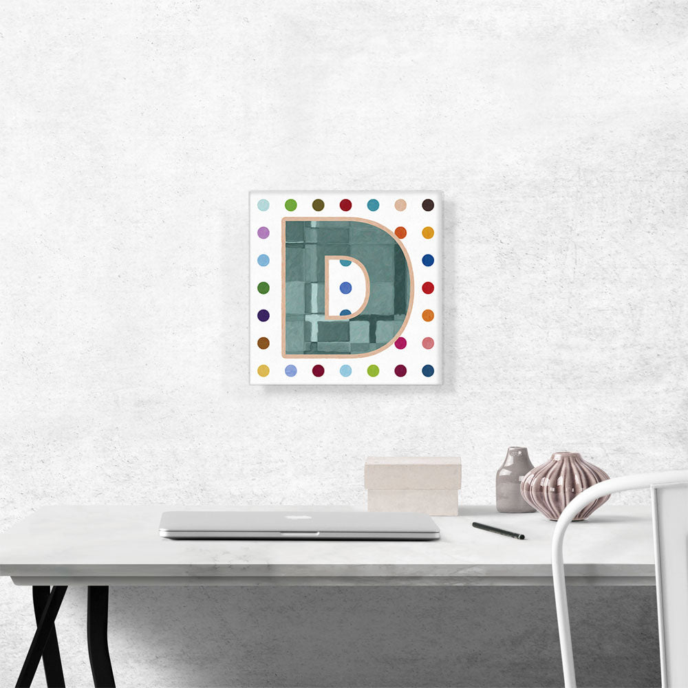 Fun Polka Dots Letter D