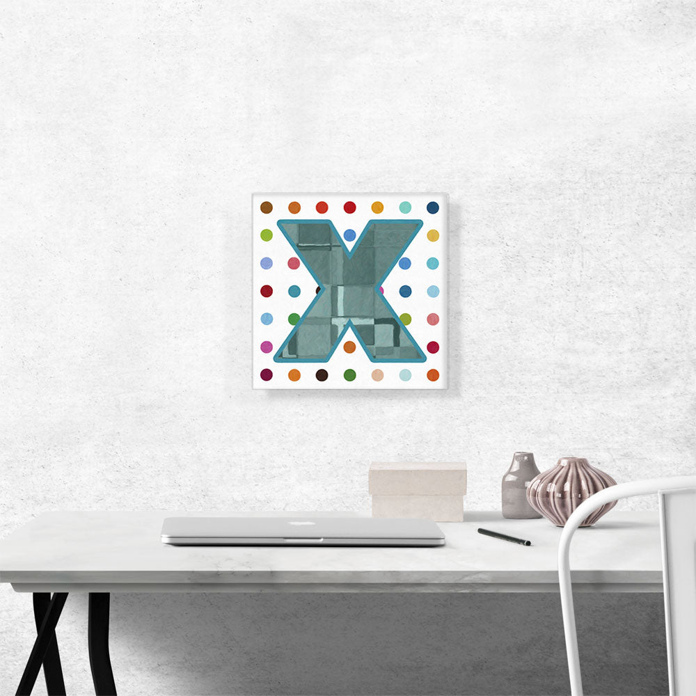 Fun Polka Dots Letter X