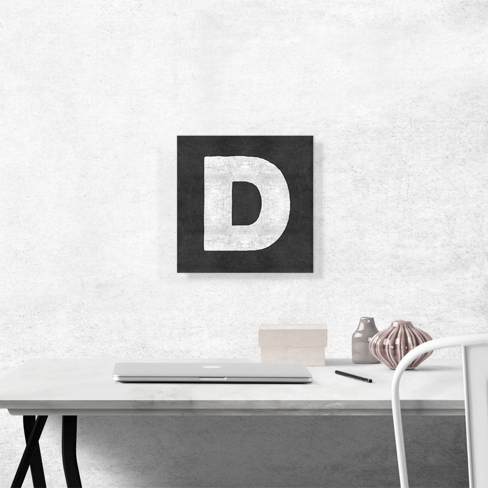 Chalkboard Alphabet Letter D