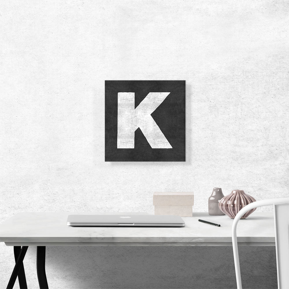 Chalkboard Alphabet Letter K