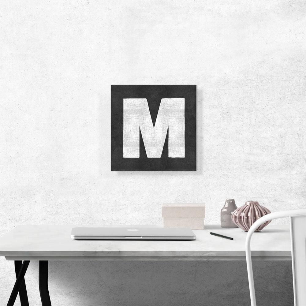 Chalkboard Alphabet Letter M