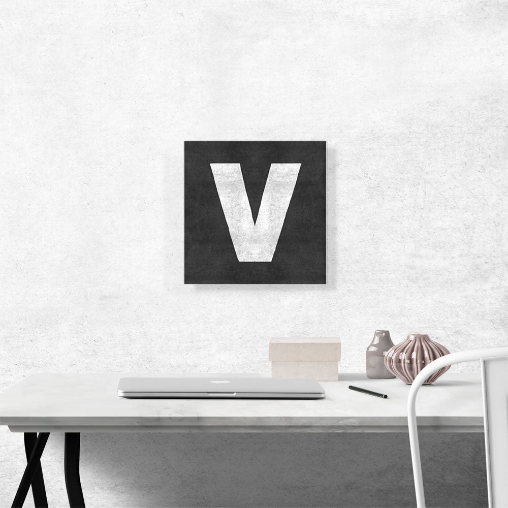 Chalkboard Alphabet Letter V