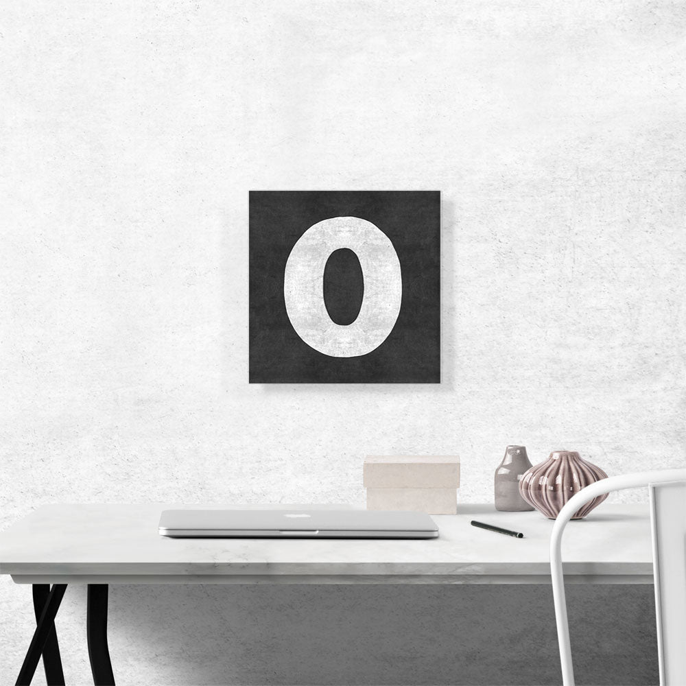 Chalkboard Number 0 Zero Numeral