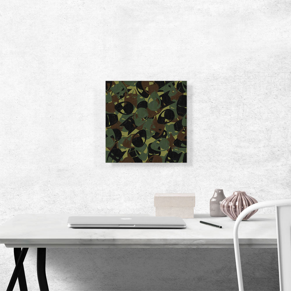 Army Green Camo Camouflage Superhero Pattern