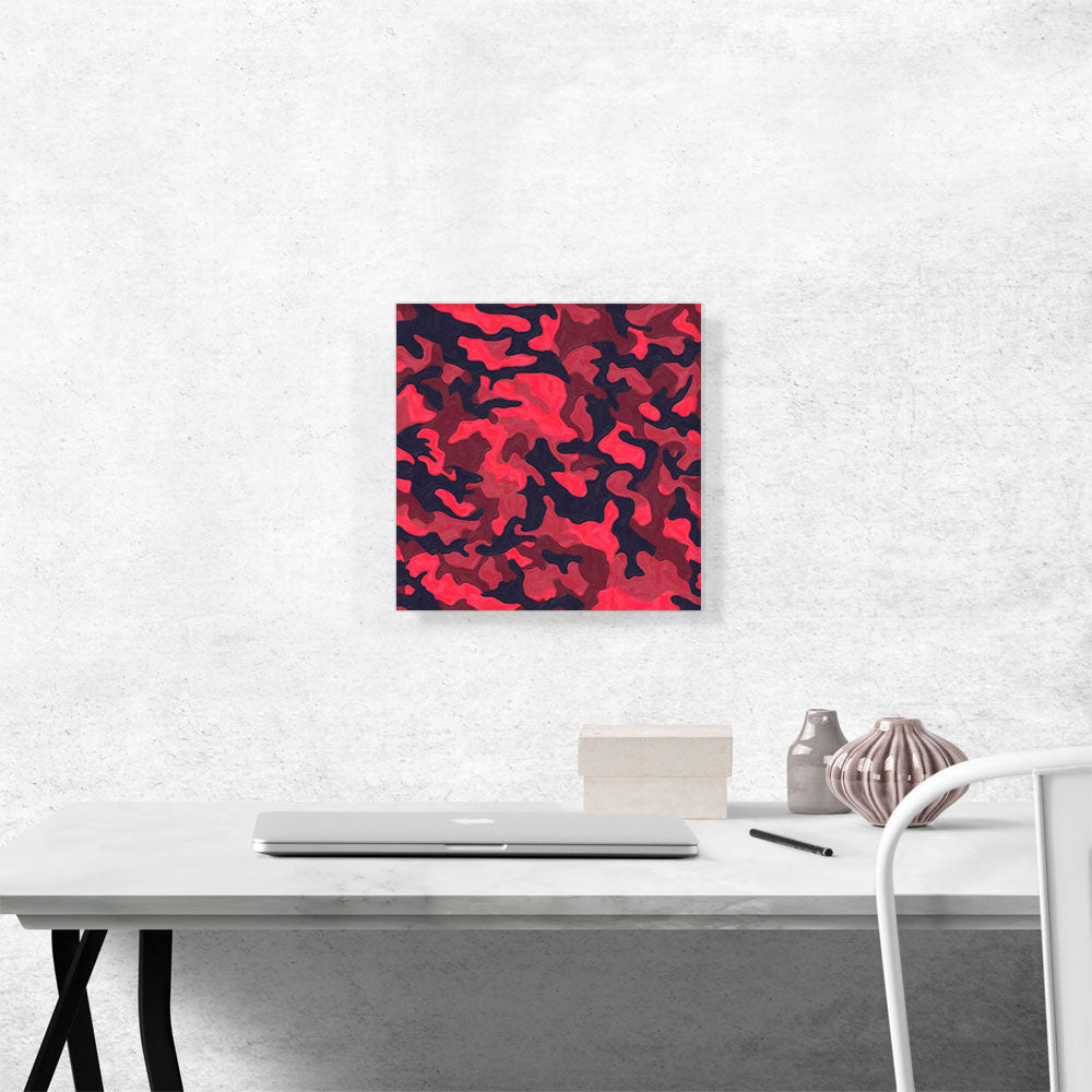 Berry Pink Black Maroon Camo Camouflage Pattern