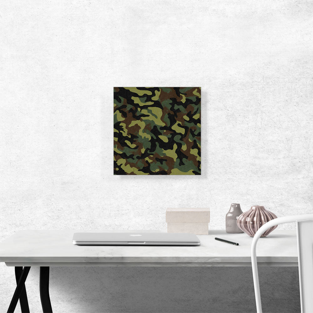 Army Green Black Brown Camo Camouflage Pattern