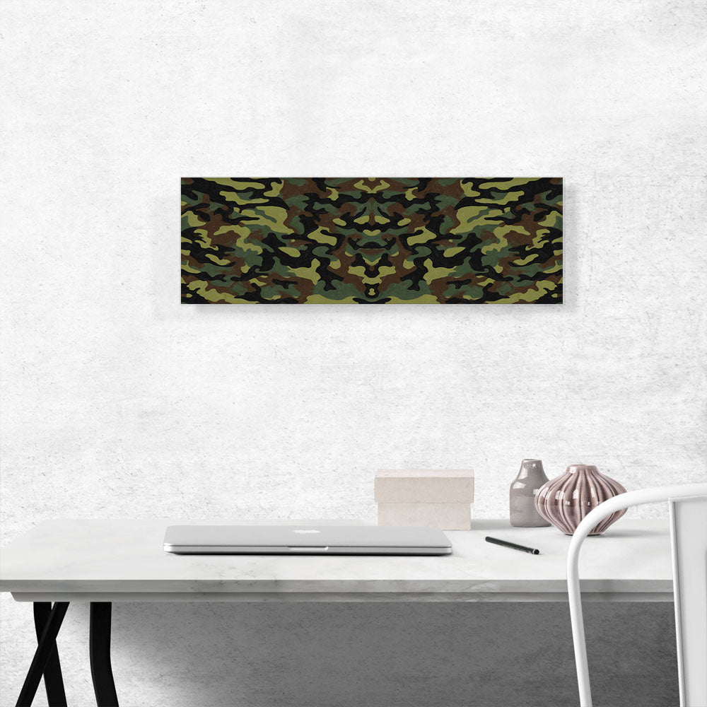 Army Green Black Brown Camo Pano Camouflage Pattern