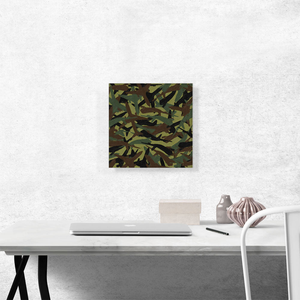 Army Green Black Camo Camouflage Planes Pattern