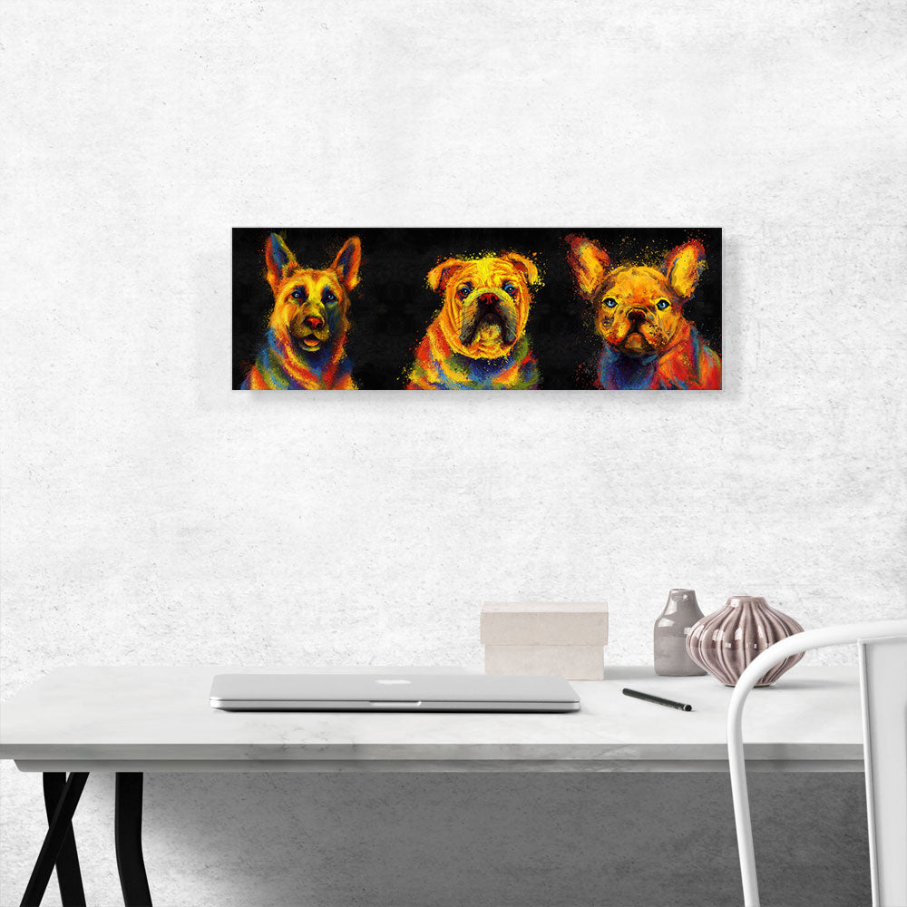 German Shepherd French English Bulldog Dog