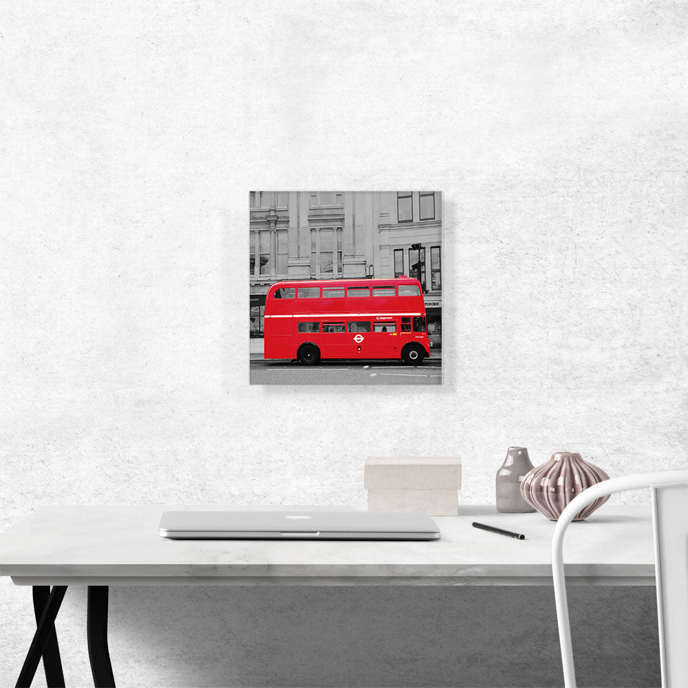 Doubledecker Red Bus In London Street
