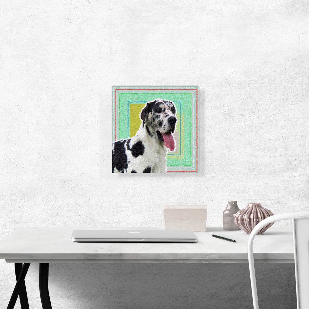 Great Dane Dog Breed Colorful Squares