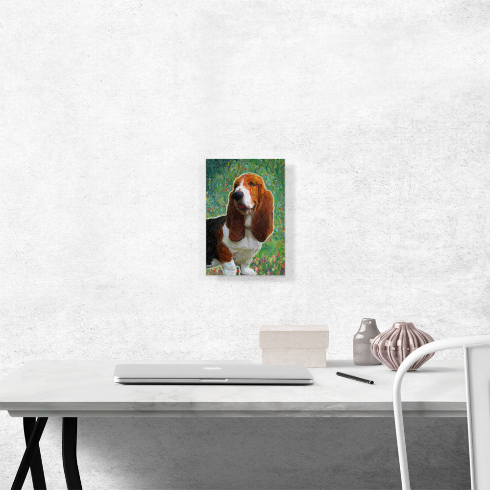 Basset Hound Dog Breed Flowers
