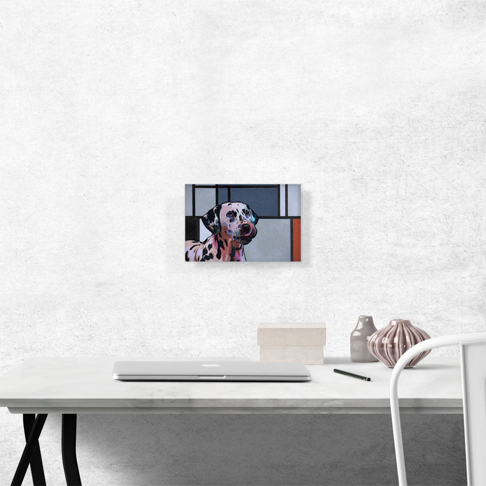 Dalmatian Dog Breed Colorful Geometric