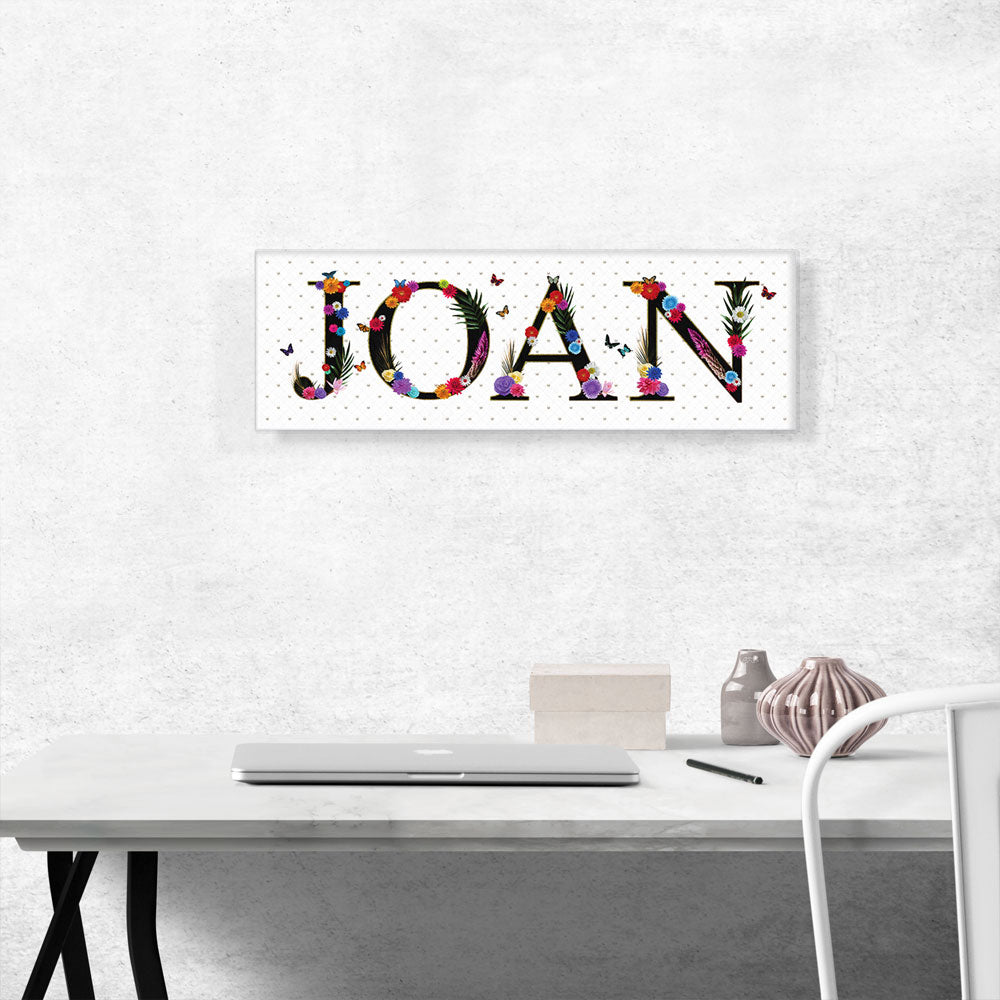 JOAN Girls Name Room Decor