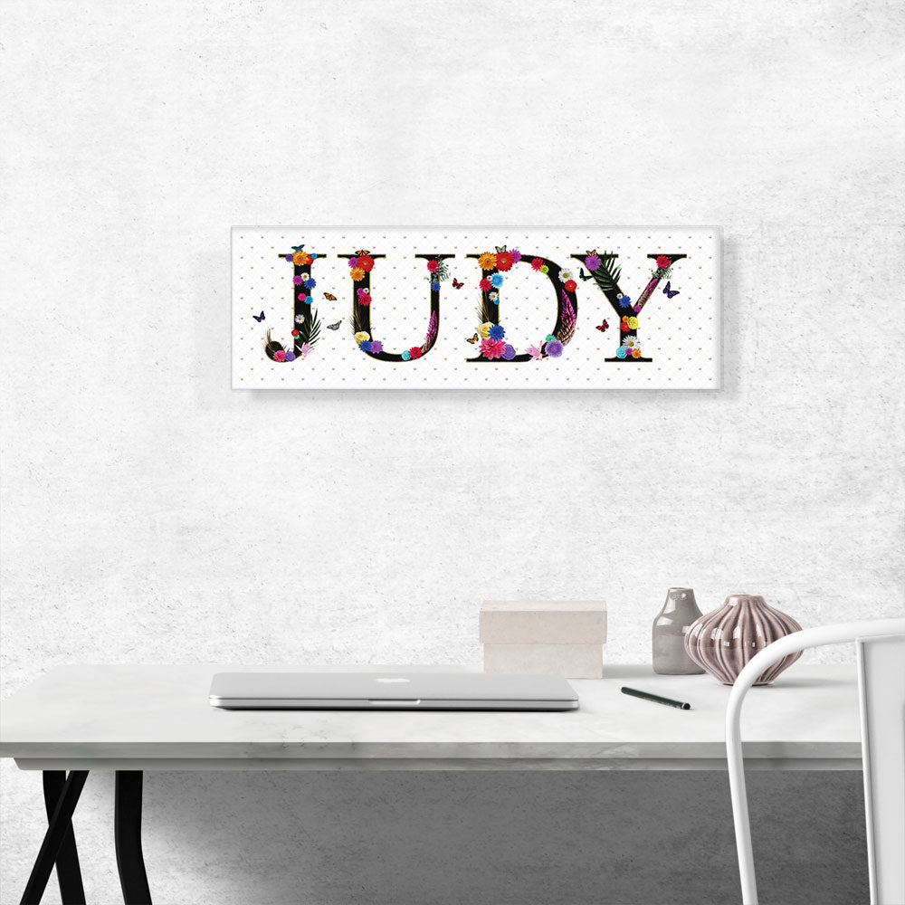 JUDY Girls Name Room Decor