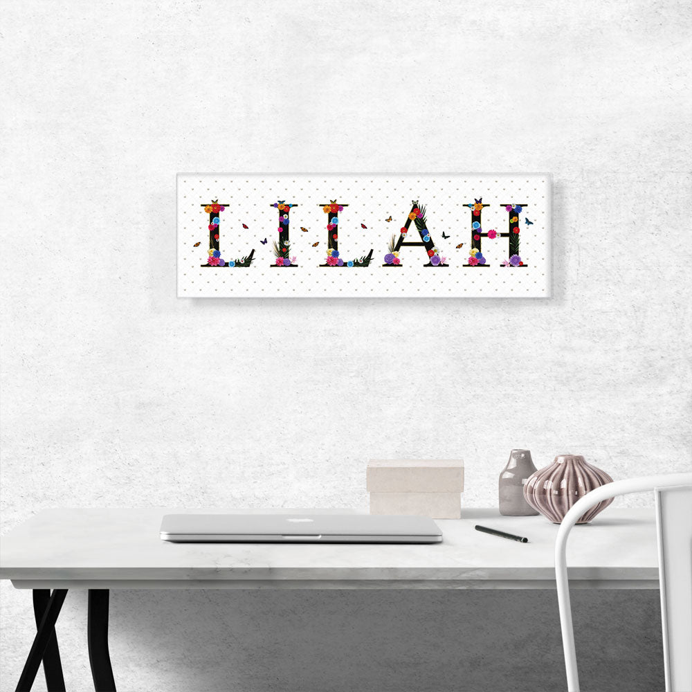 LILAH Girls Name Room Decor