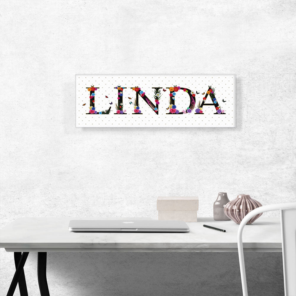 LINDA Girls Name Room Decor