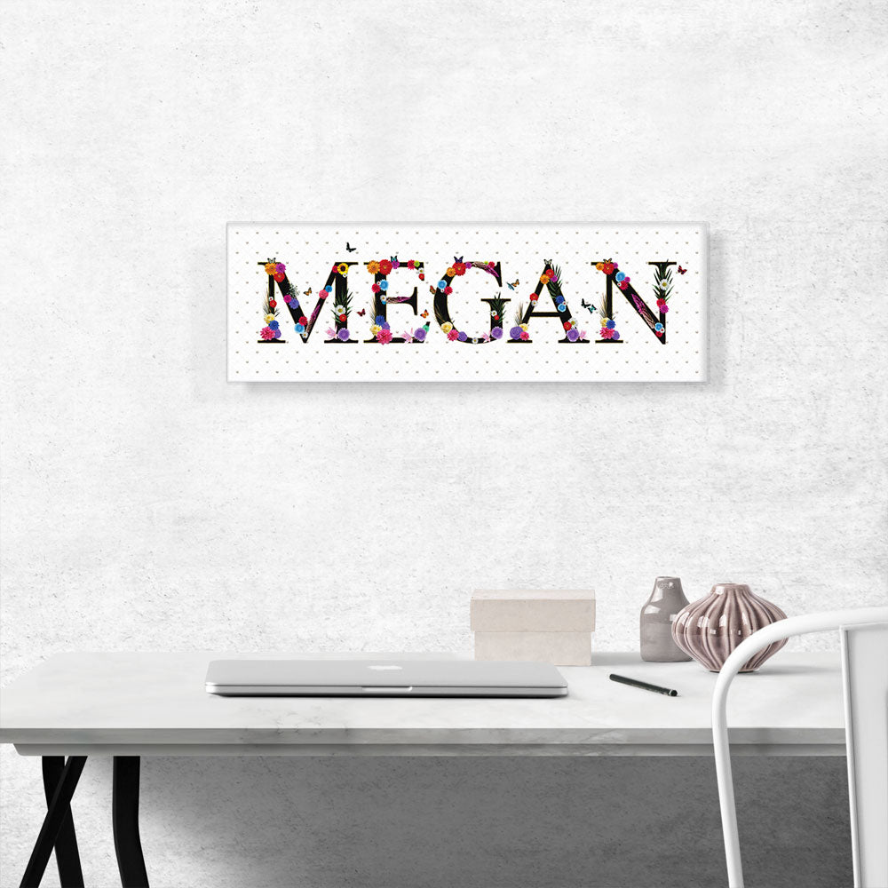 MEGAN Girls Name Room Decor