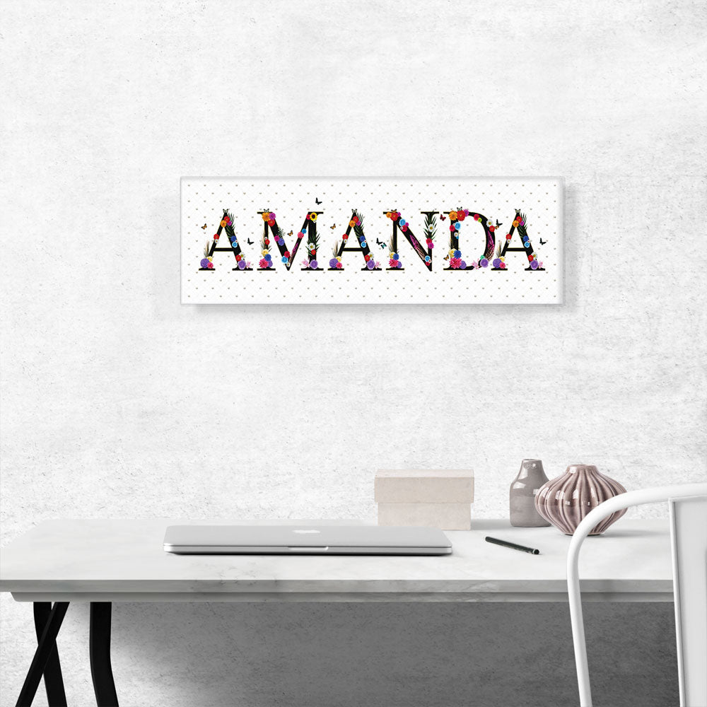 AMANDA Girls Name Room Decor