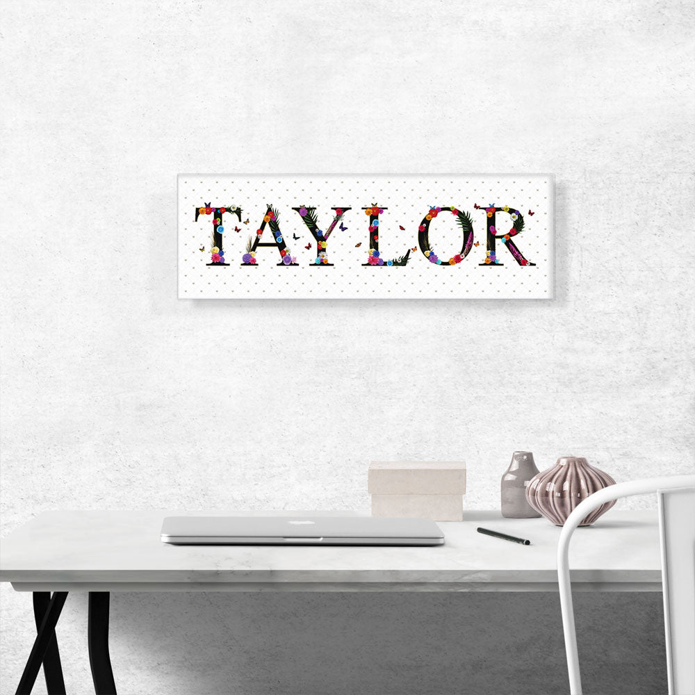 TAYLOR Girls Name Room Decor