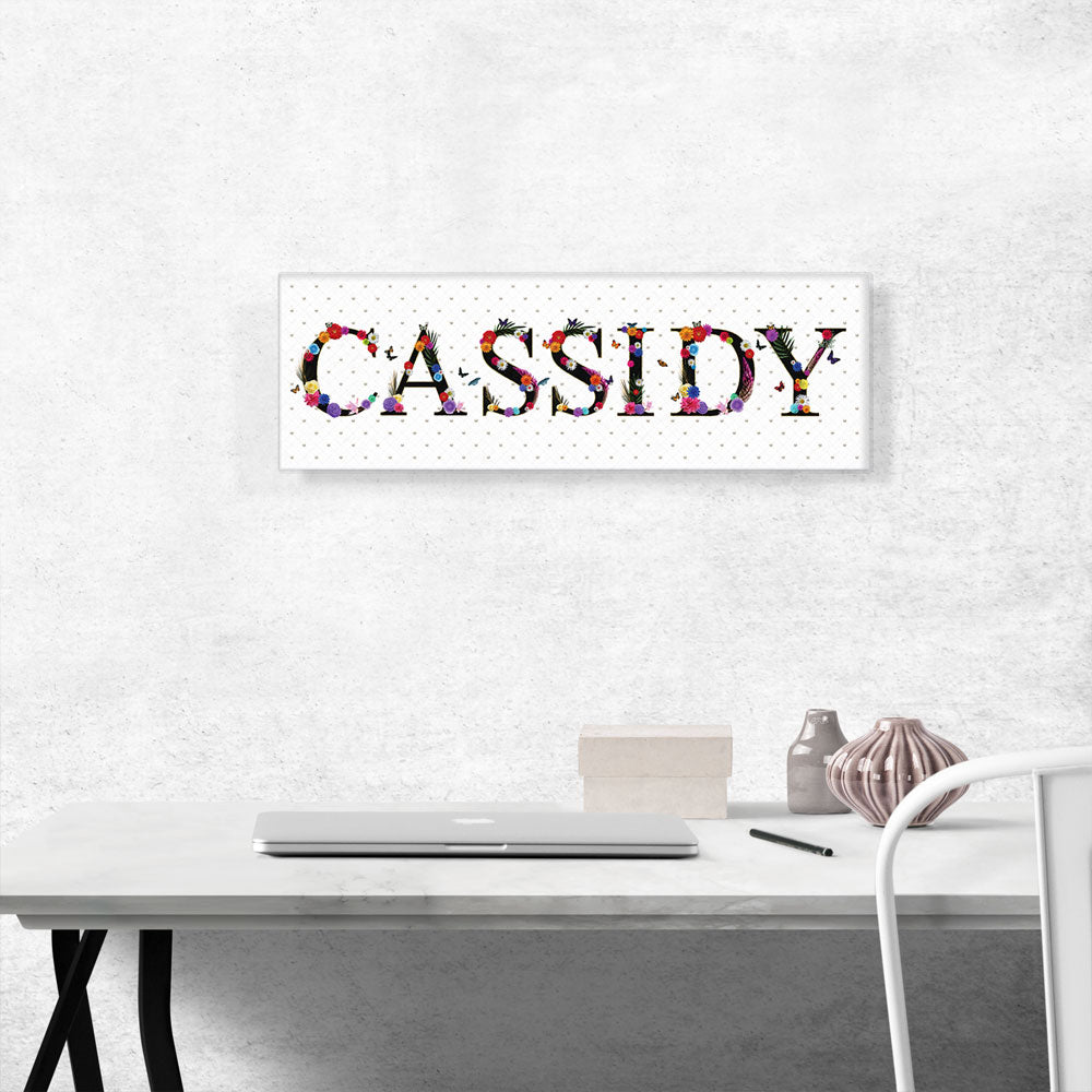 CASSIDY Girls Name Room Decor