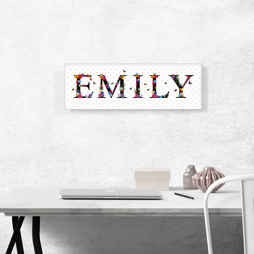 EMILY Girls Name Room Decor