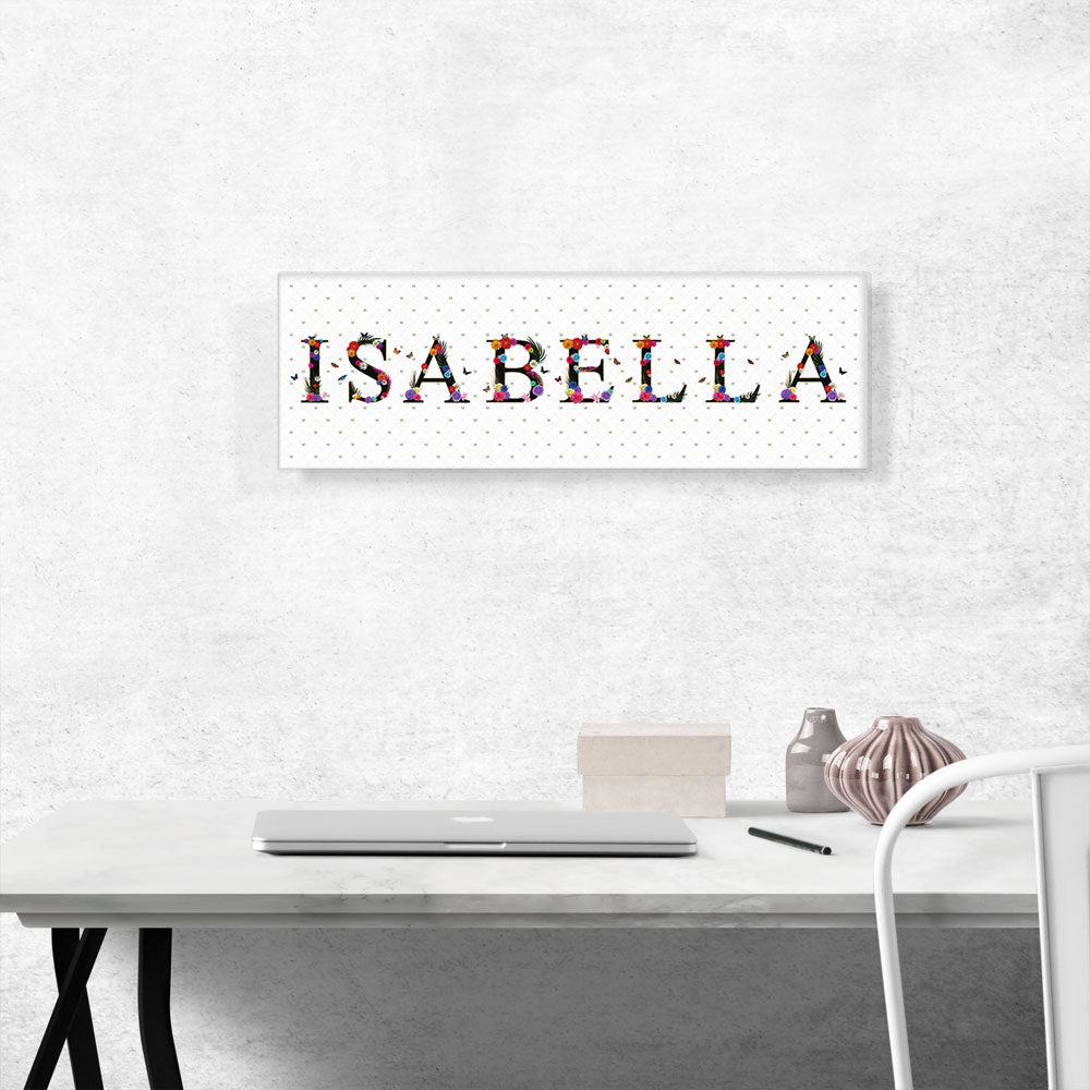 ISABELLA Girls Name Room Decor