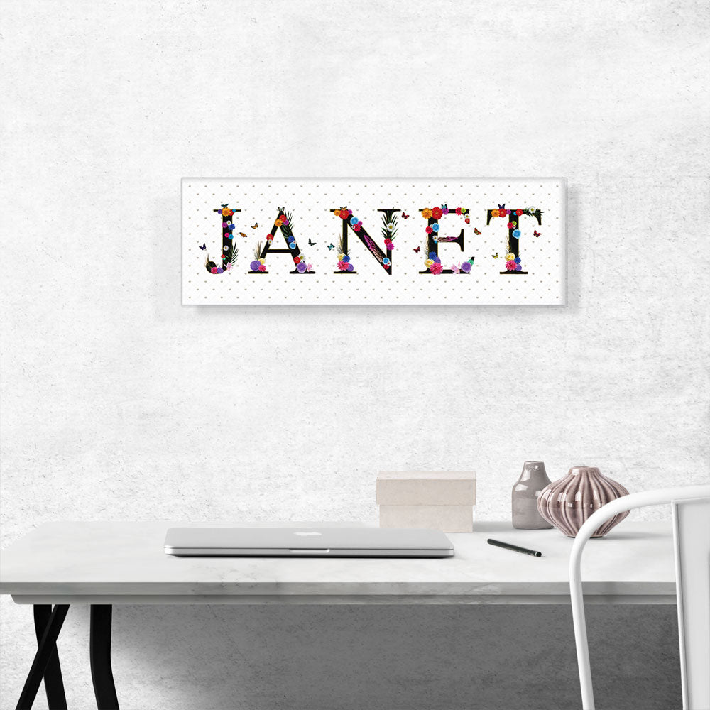 JANET Girls Name Room Decor