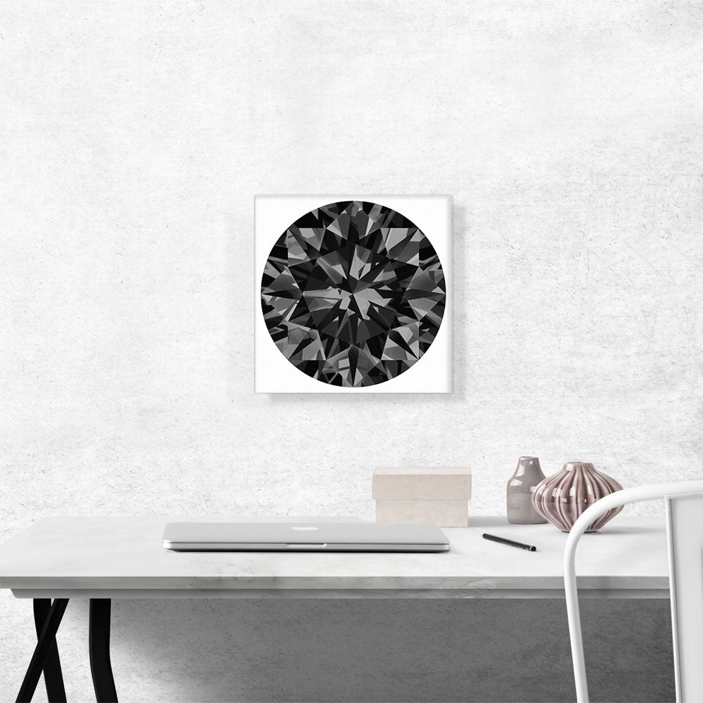 Black Round Brilliant Cut Diamond Jewel