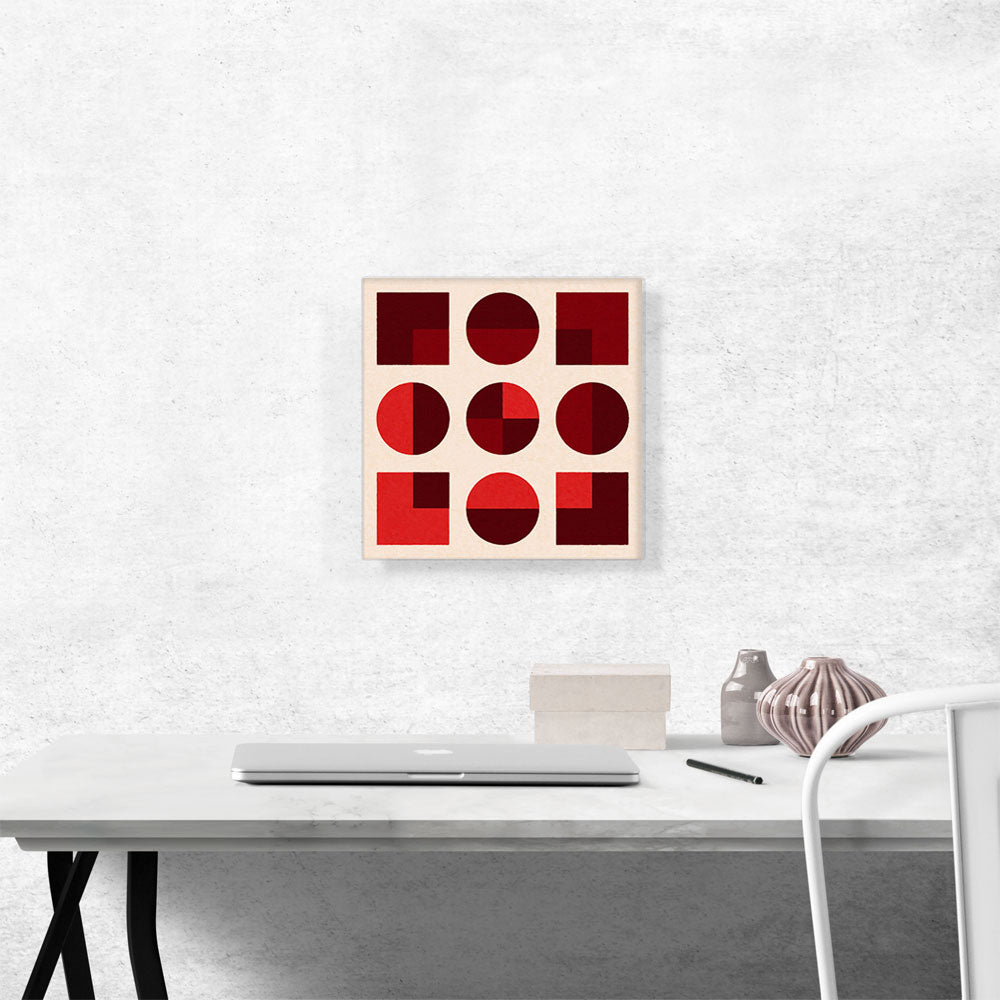 Mid-Century Modern Square Within Smaller Shapes