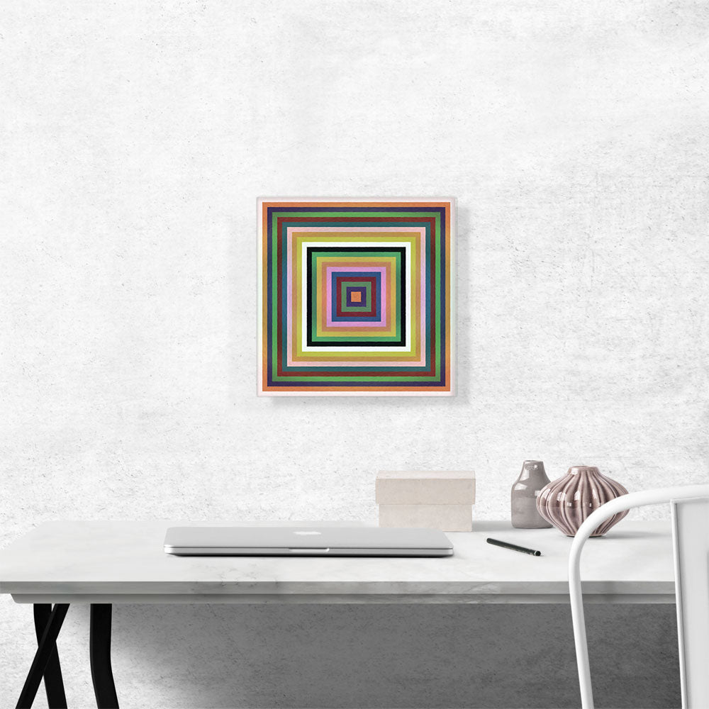 Mid-Century Modern Perfect Squares in Contrasting Colors