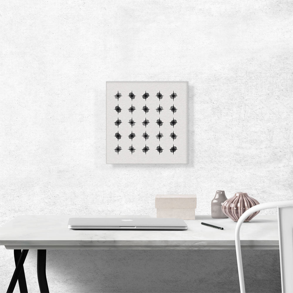 Mid-Century Modern Star Squad Greyscale
