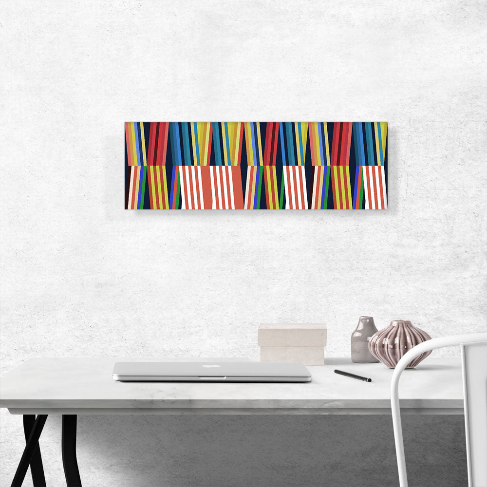 Mid-Century Modern Leaning Books Panoramic