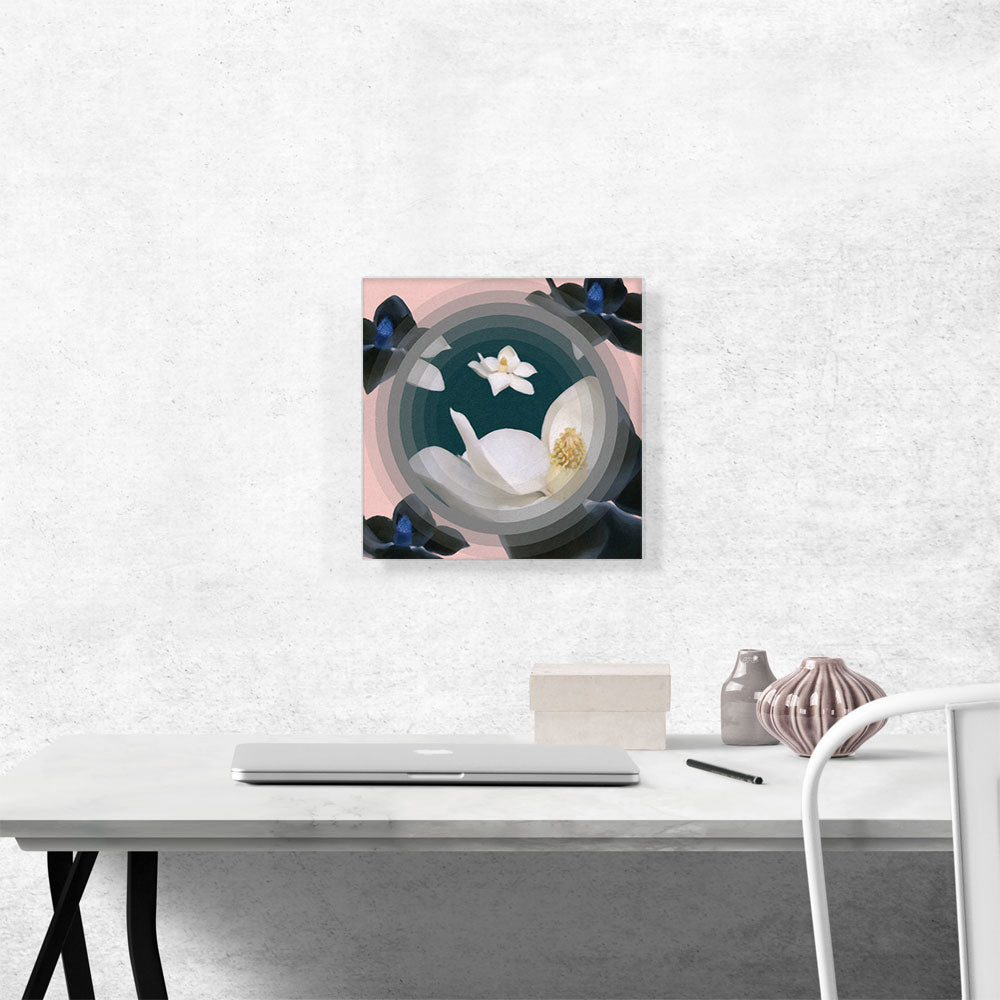 Modern White Flowers Become Black