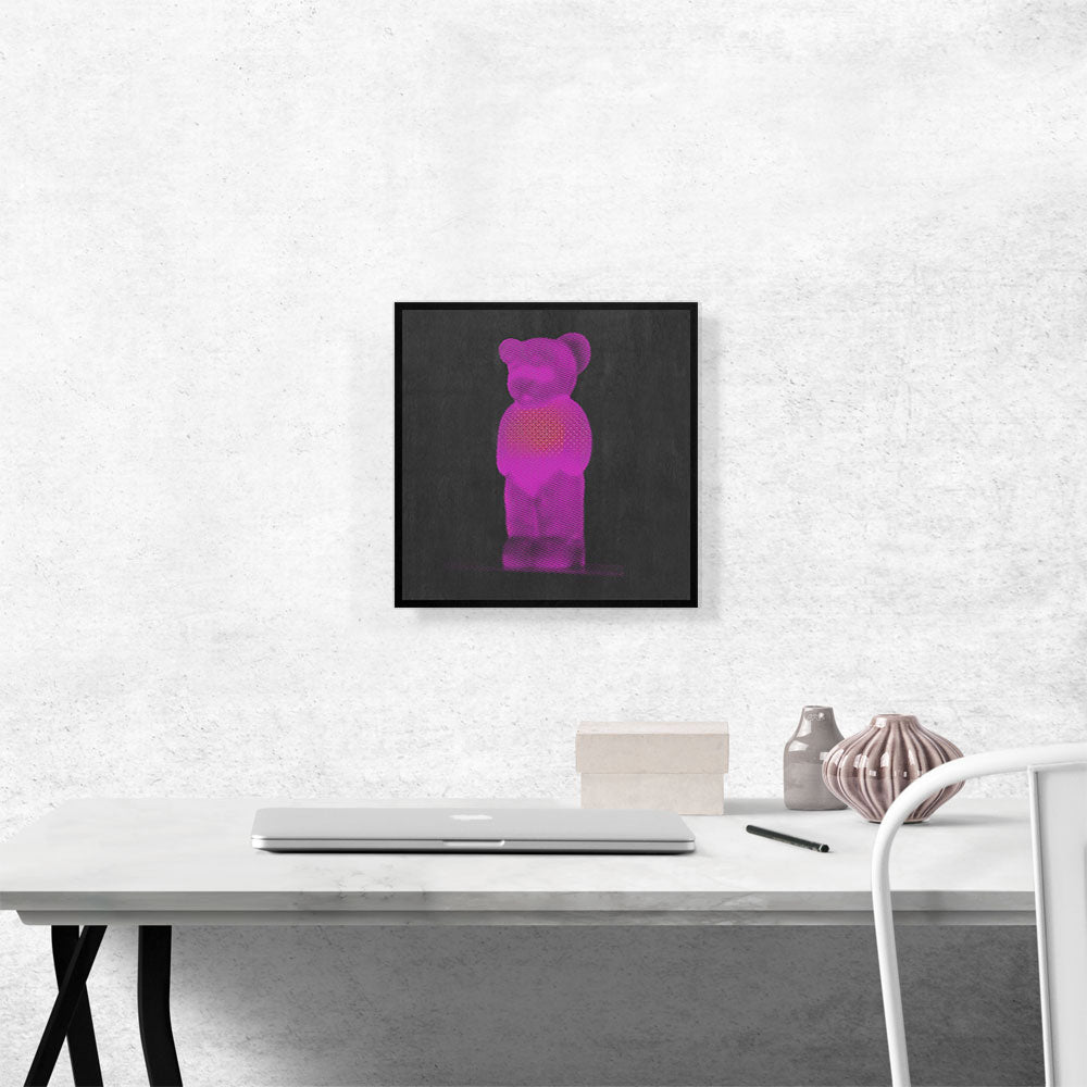 Modern Neon Magenta Gummy Bear