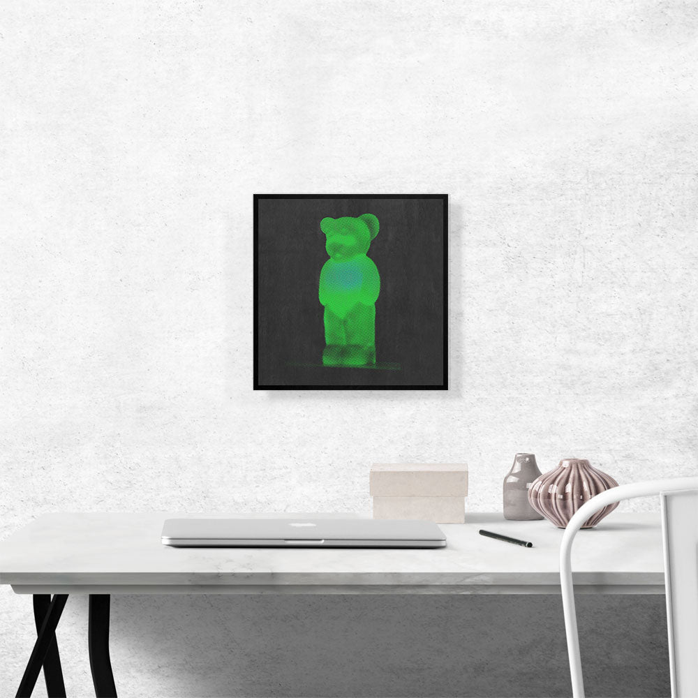 Modern Neon Green Gummy Bear
