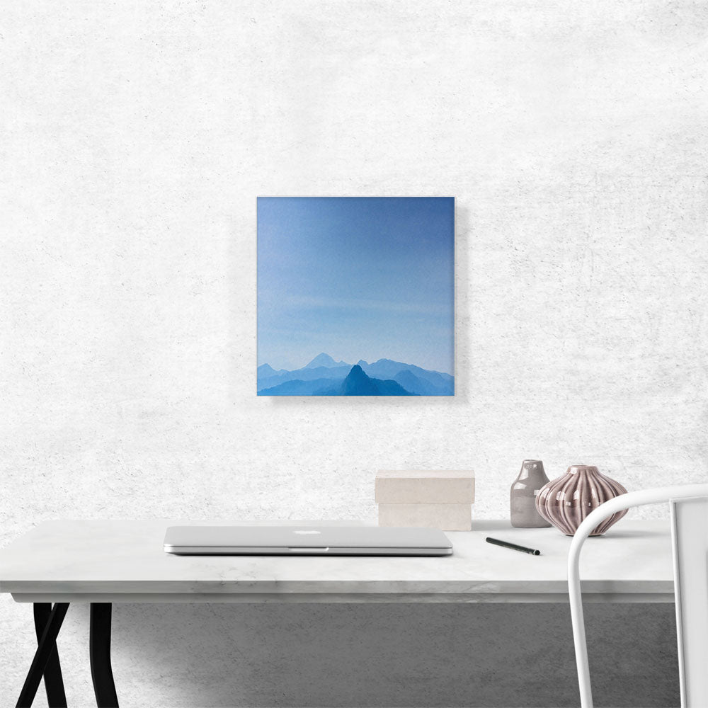 Modern Blue Sky and Mountains