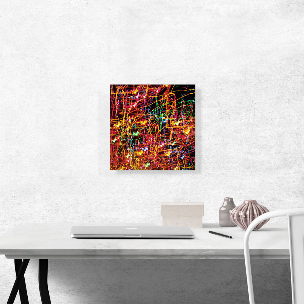 Orange Pink Green Lights Modern