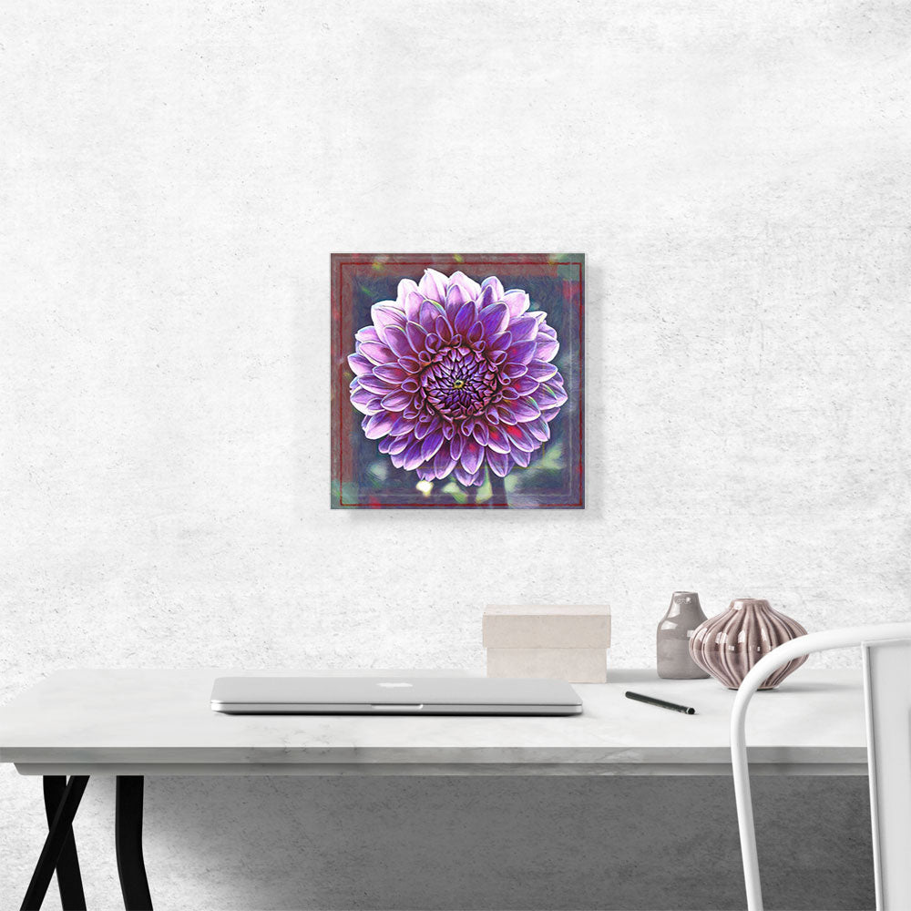 Dahlia Pink Flower Painting Home decor