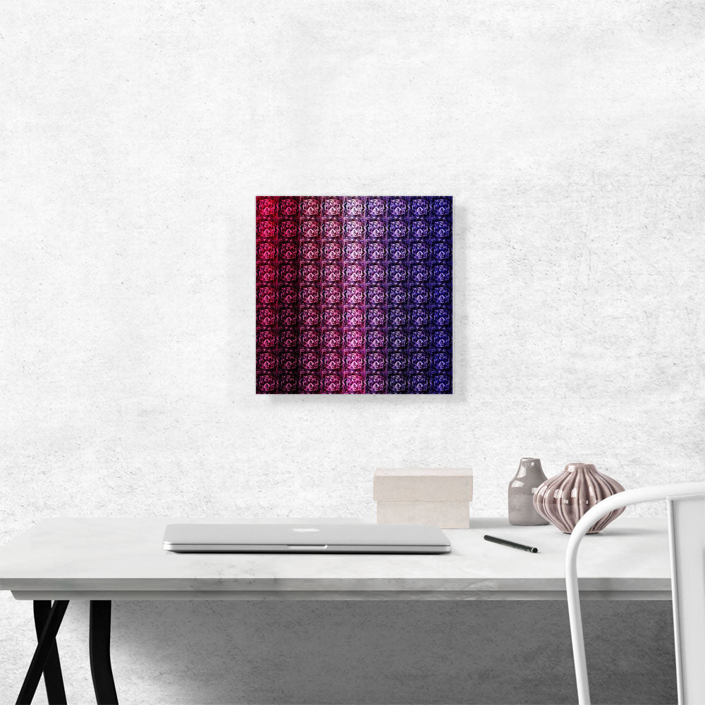 Purple Color Grid Jewel Pixel