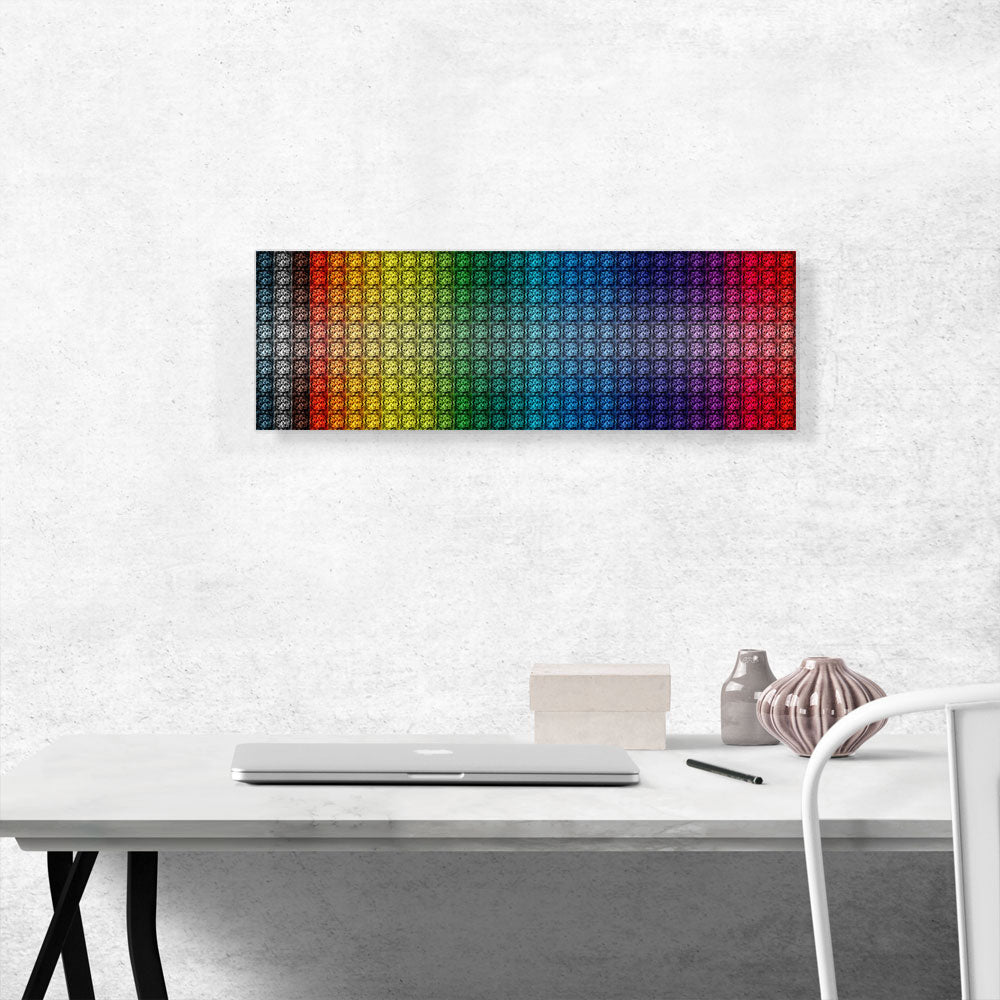 Rainbow Gay Color Grid Jewel Pixel