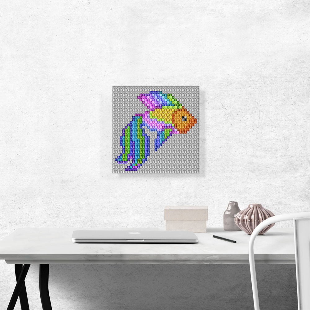 Rainbow Goldfish Aquarium Fish Jewel Pixel