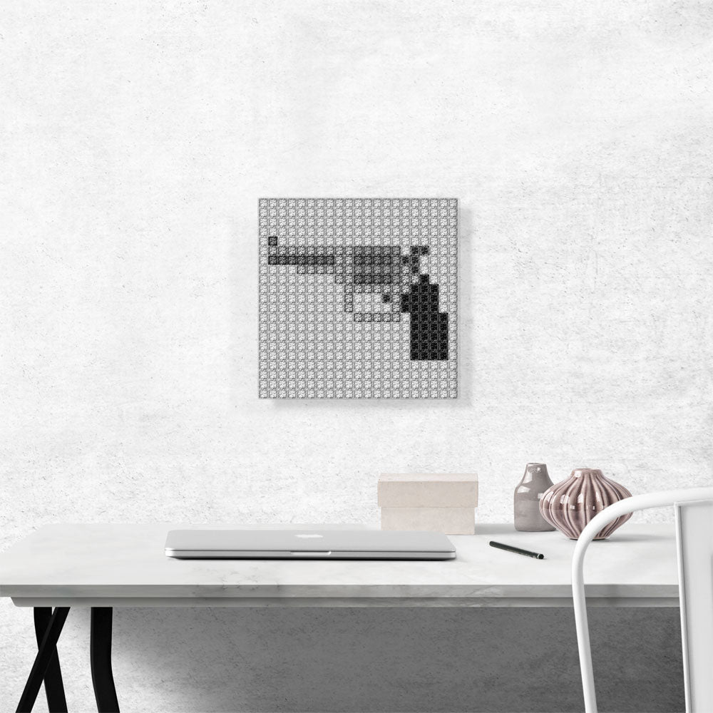 Revolver Handgun Gun Emoticon Six Shooter Jewel Pixel