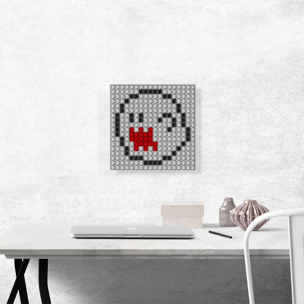 Scary Ghost Emoticon Jewel Pixel