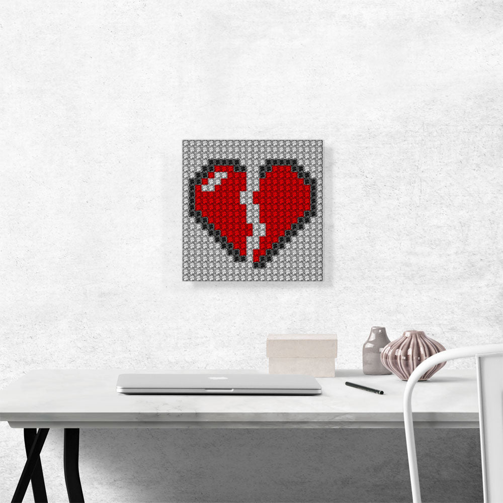 Broken Heart Emoticon Love Lovers Jewel Pixel