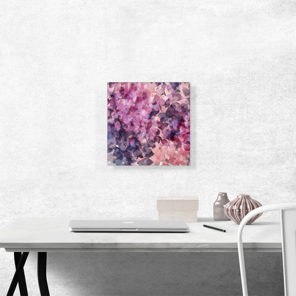 Pink Purple Petals Modern Square