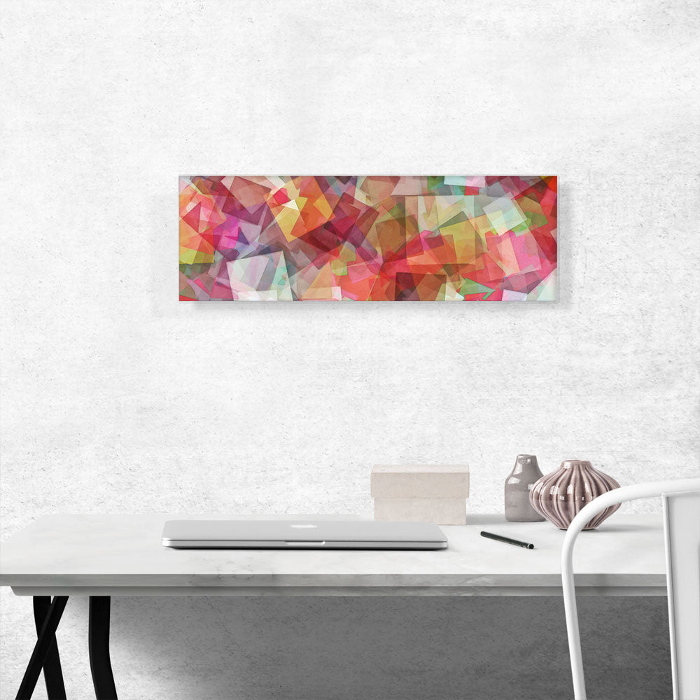 Pink Yellow Green Red Squares Modern