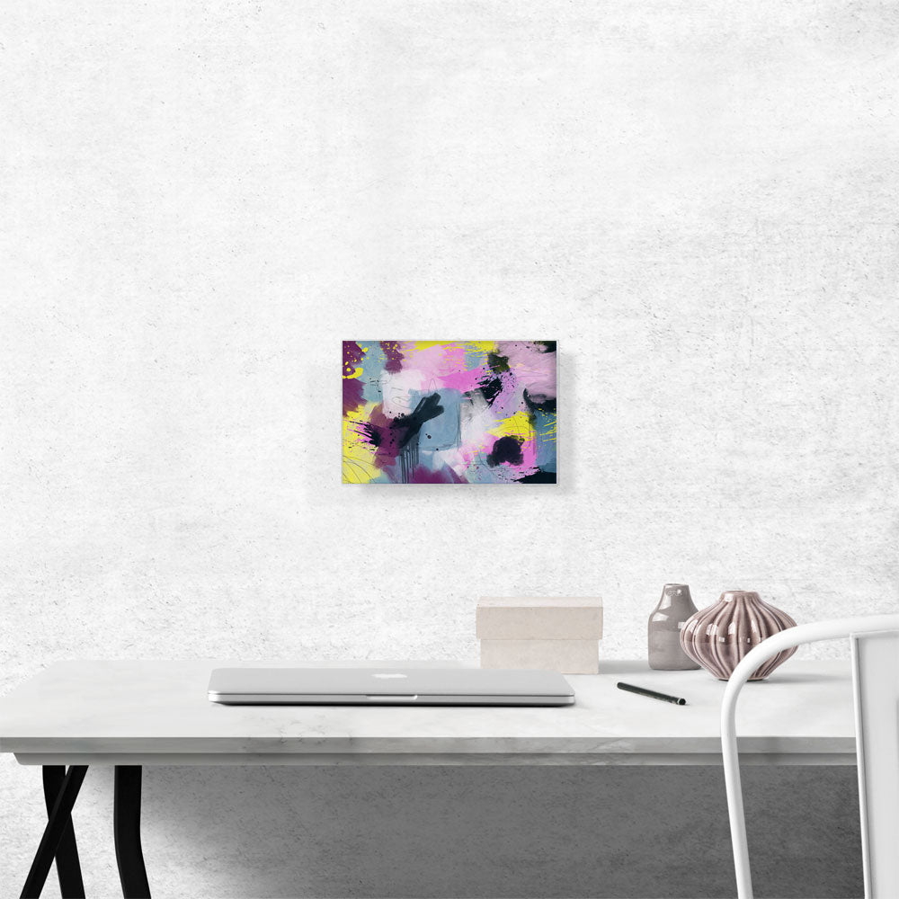 Pink Yellow Teal Purple Modern Rectangle