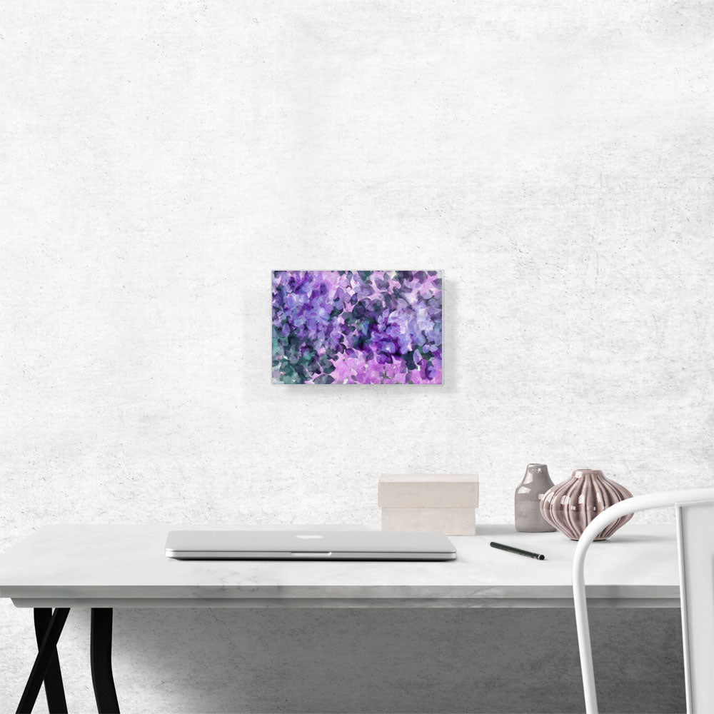 Purple Violet Green Petals Modern